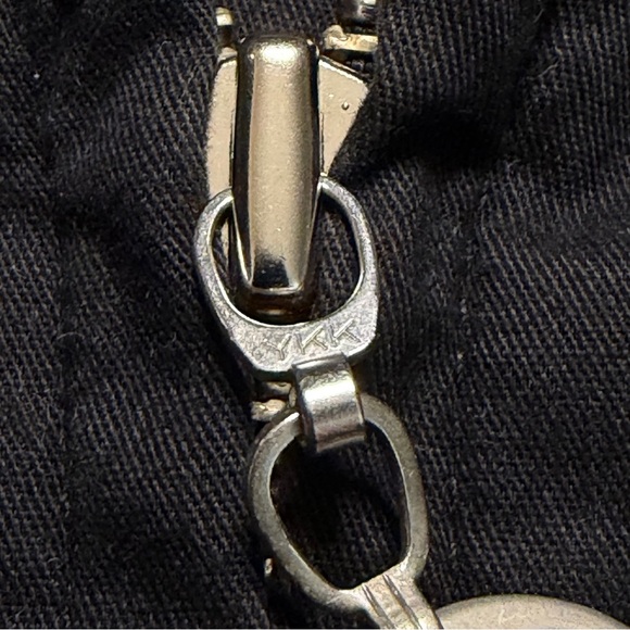 Vintage Valentino Jeans Cotton Bomber Full Zip Jacket Mens 44 Large Black Stripe - Picture 7 of 15